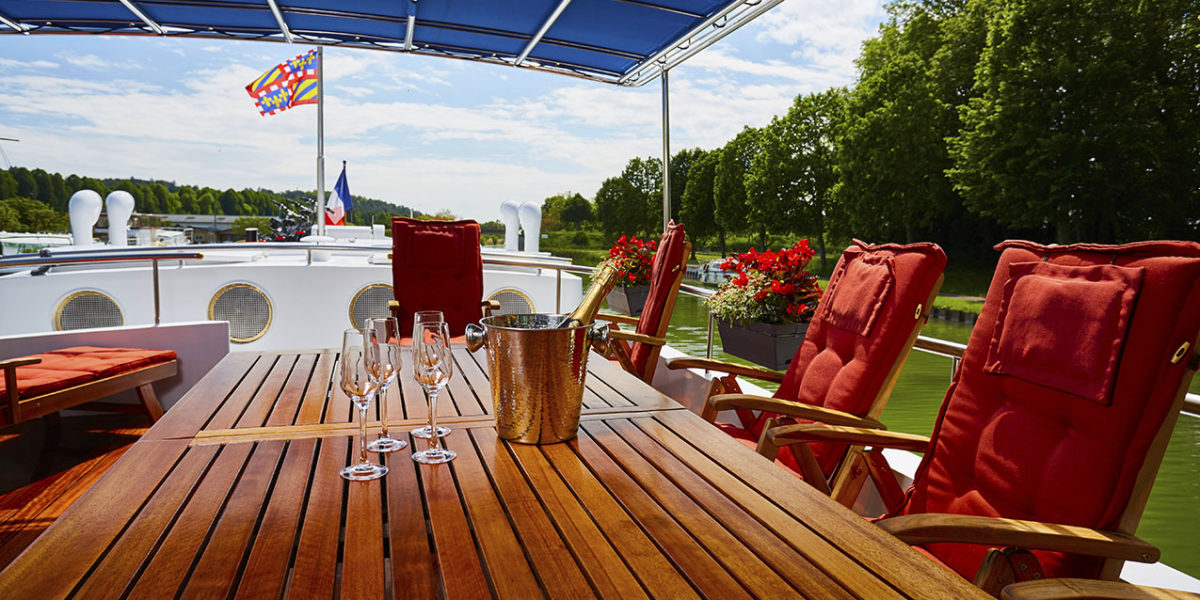 Wines on the C’est La Vie Luxury Hotel Barge