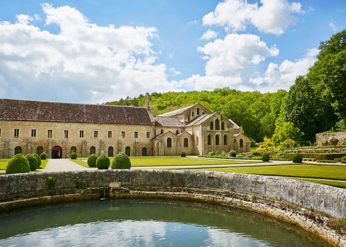 Abbey of Fontenay on our 5-night Burgundy Barge Cruise