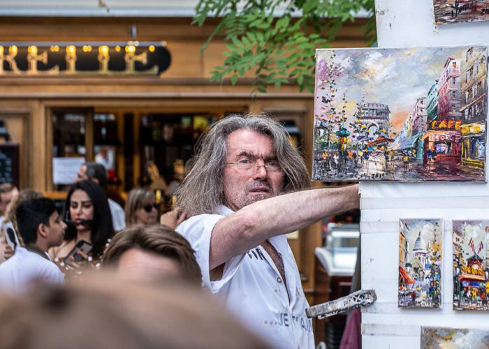 Paris artists after our barge cruise in France