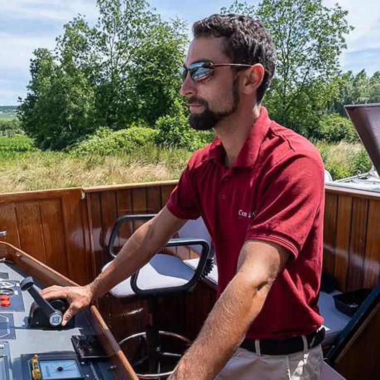 On board the C'est La Vie Luxury Hotel Barge