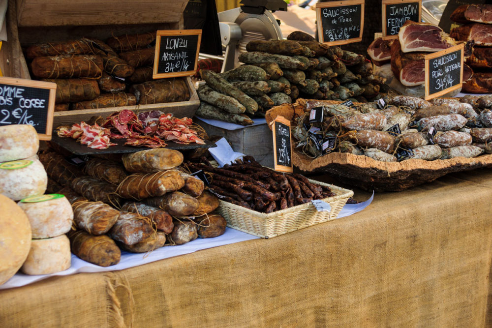 visiting a French market