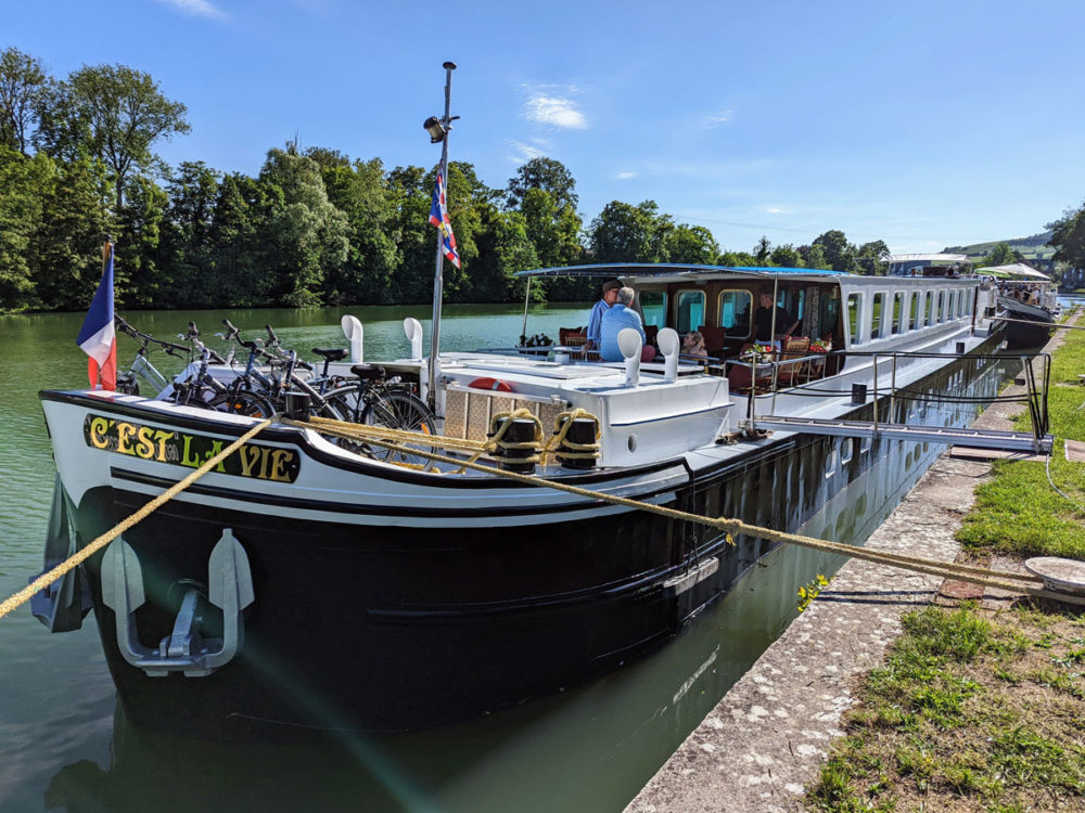 c'est-la-vie-luxury-hotel-barge-moored