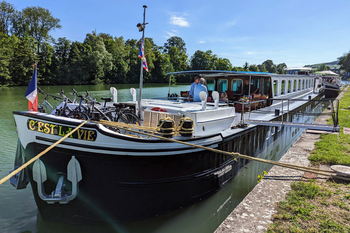 Experience a luxury barge cruise on the C’est La Vie