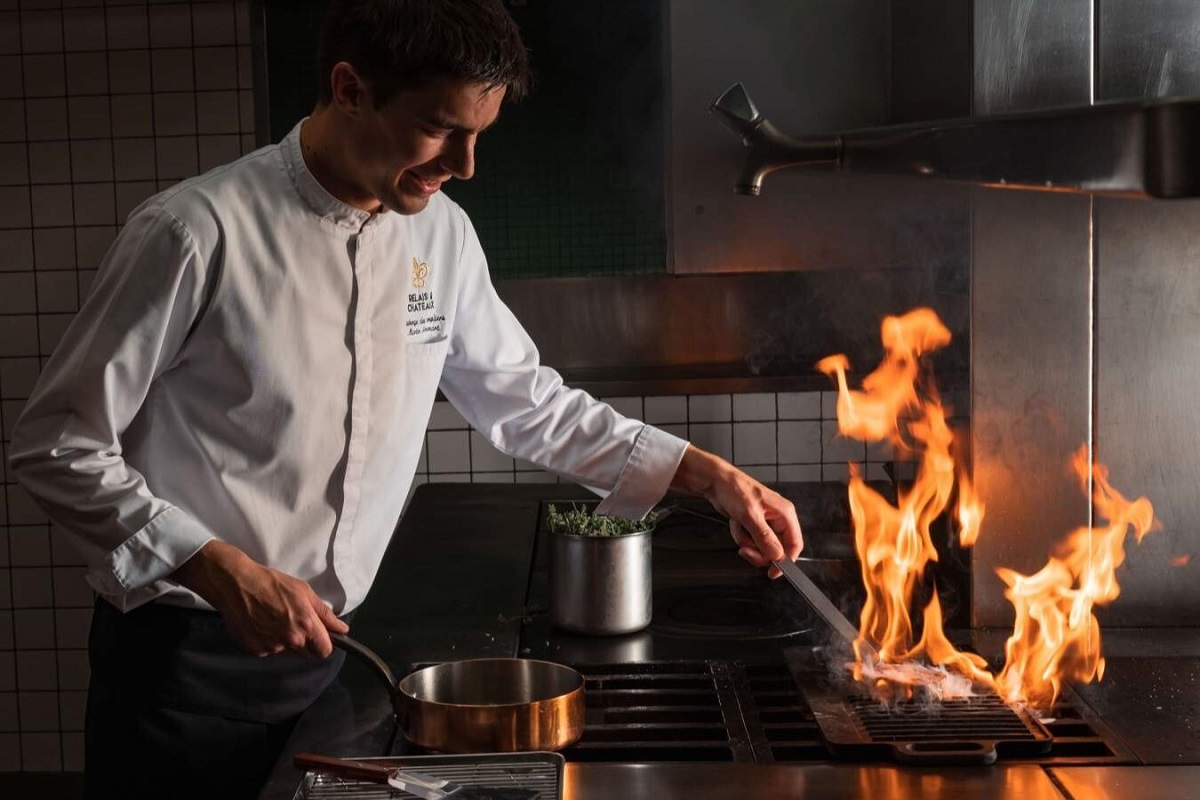 Auberge les Templiers kitchen